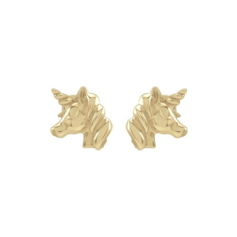 unicorn earring front
