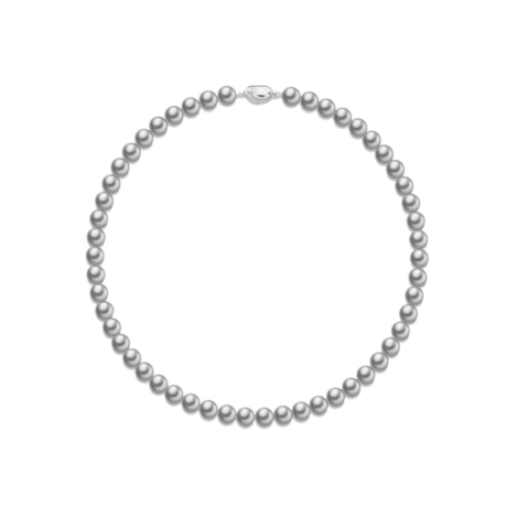 MAISON M Gray Pearl necklace: 個性銀珍珠項鍊