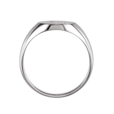 Oval Signet Ring Ring / 蛋型銀戒 (可刻字)